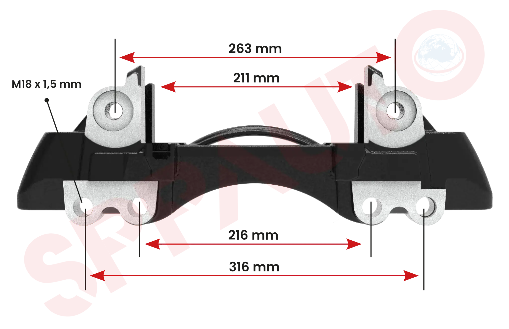 W-5925 - Kaliper Taşıyıcı resmi