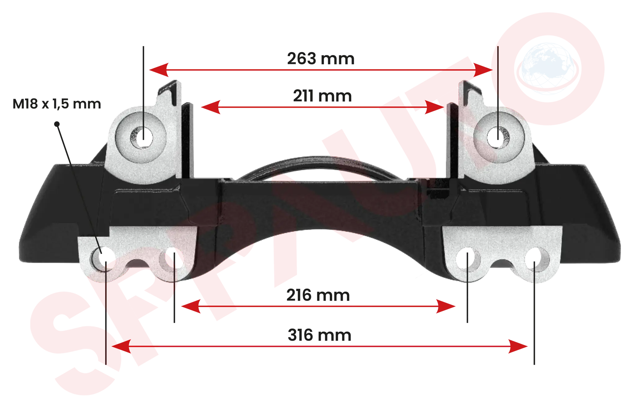 W-5926 - Kaliper Taşıyıcı resmi