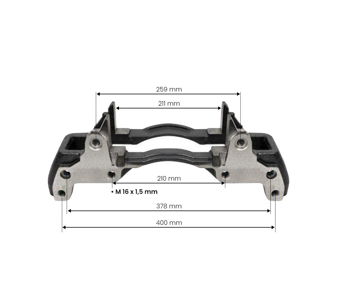 CALIPER CARRIER HALDEX 22.5 MODUL T SAF (TAŞIYICI) resmi