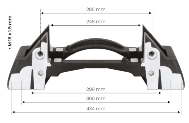 KNORR KALİPER KIZAĞI AXLE 3 DELİKLİ 22,5 (TAŞIYICI) / K004680 resmi