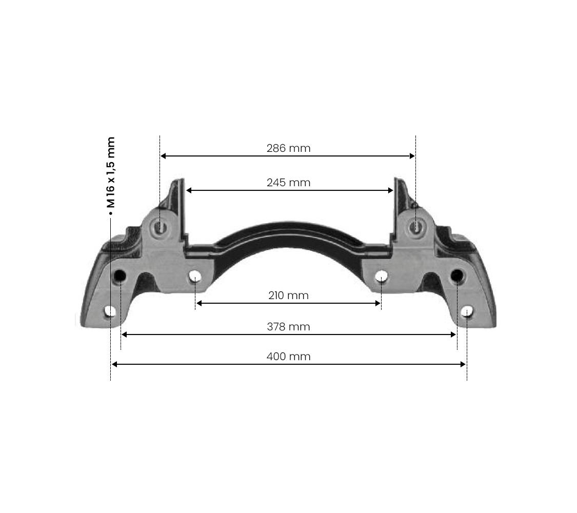 CALIPER CARRIER KNORR MB ACTROS MPIV SM7 22.5 (TAŞIYICI) / K046498K50 resmi
