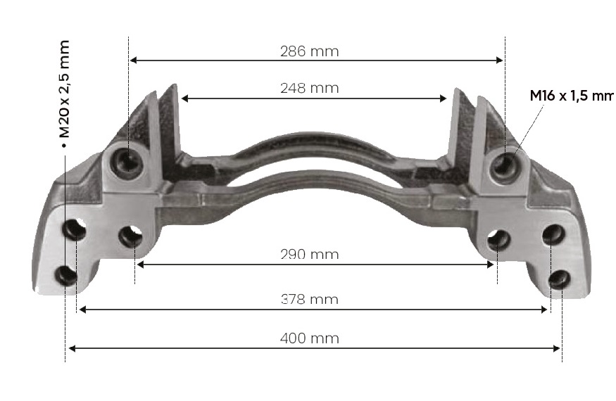 KNORR KIZAK DAF 22,5 inch [ old model ] 20x2,5 MM DİŞ resmi