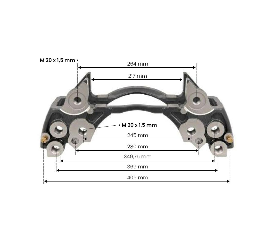 MERİTÖR BALATA TAŞIYICI KIZAK (PİMLİ) / MCK1319 resmi