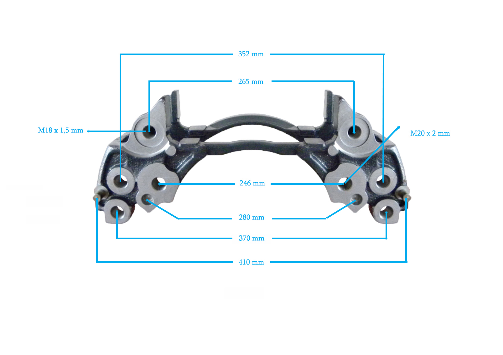 MERİTÖR BALATA TAŞIYICI KIZAK VOLVO RENAULT (PİMSİZ) resmi