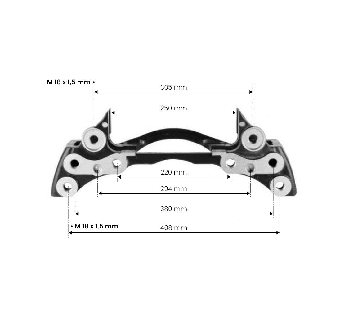 CALIPER CARRIER MERITOR ELSA 2 22,5'' (TAŞIYICI) resmi