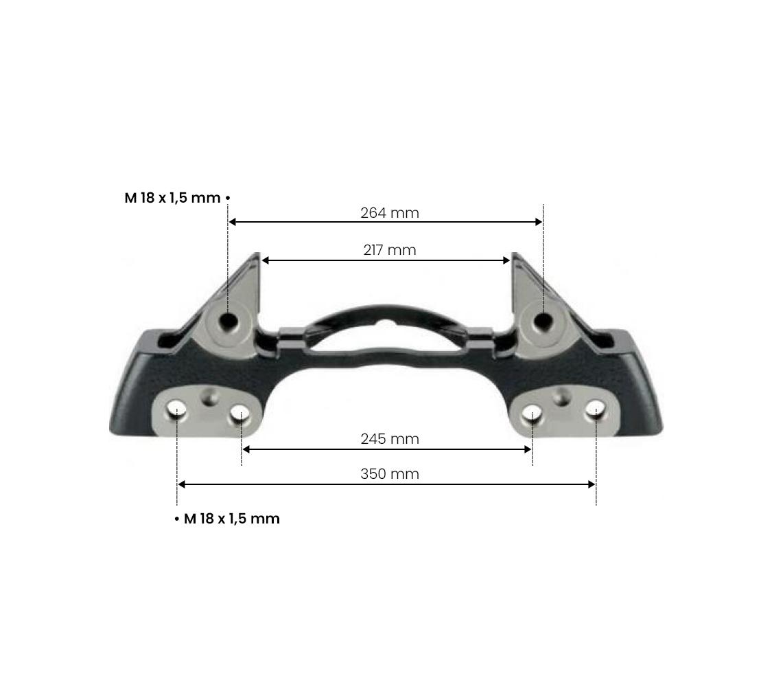 MERITOR CALIPER CARRIER 22,5'' ELSA225 (TAŞIYICI) resmi