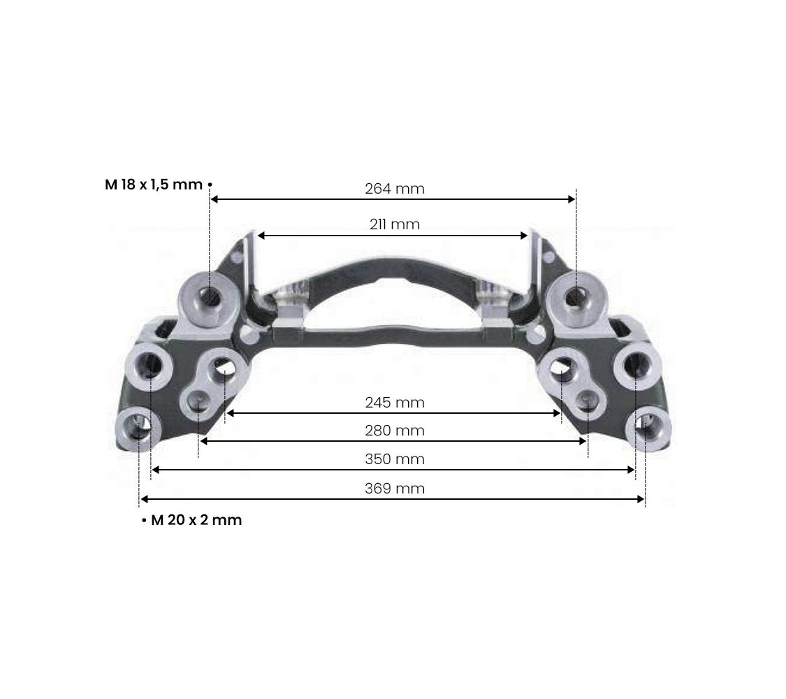 CALIPER CARRIER MERITOR ELSA195 19.5 MCK1321 resmi