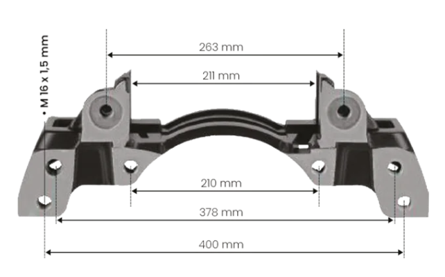WABCO PAN 22-1 TAŞIYICI KIZAK (R) CALIPER CARRIER / 40225012 resmi