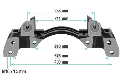WABCO PAN 22-1 TAŞIYICI KIZAK (L) CALIPER CARRIER / 40225011 resmi
