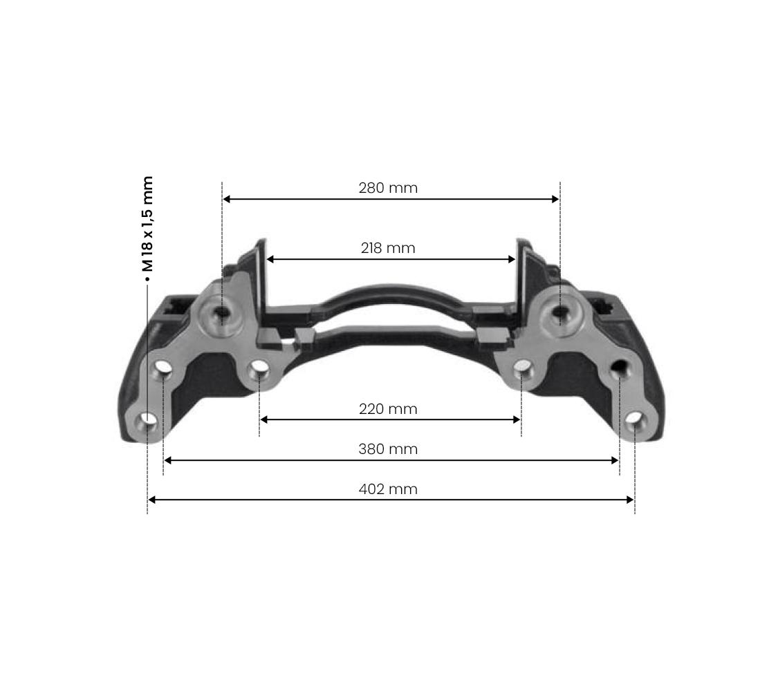 WABCO MAXX 22 Type 22,5'' (L) - TAŞIYICI KIZAK / 6403220040 resmi