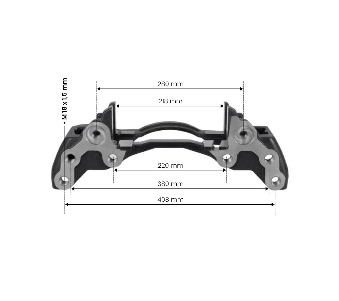 WABCO MAXX 22 Type 22,5'' (R) - TAŞIYICI KIZAK / 6403220050 resmi