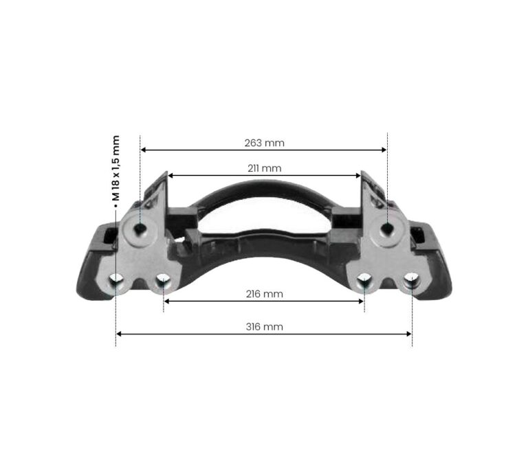 WABCO PAN19/1 TYPE KALİPER KIZAK SOL - PAN19/1 TYPE CALIPER CARRIER 19,5'' L  (TAŞIYICI) / 640195068 resmi