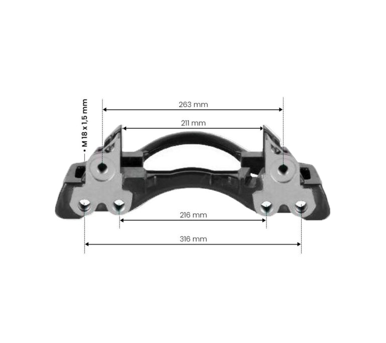 WABCO PAN19/1 TYPE KALİPER KIZAK SAĞ - PAN19/1 TYPE CALIPER CARRIER 19,5'' R (TAŞIYICI) / 6401950690 resmi