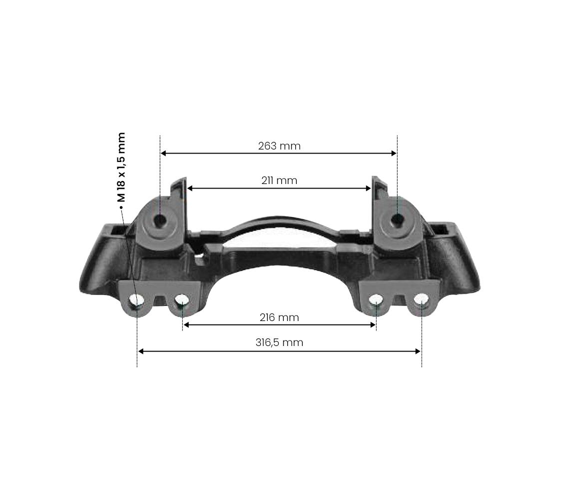 WABCO PAN22/1 SAF KIZAĞI 22,5'' L (TAŞIYICI) / 6402250220 resmi