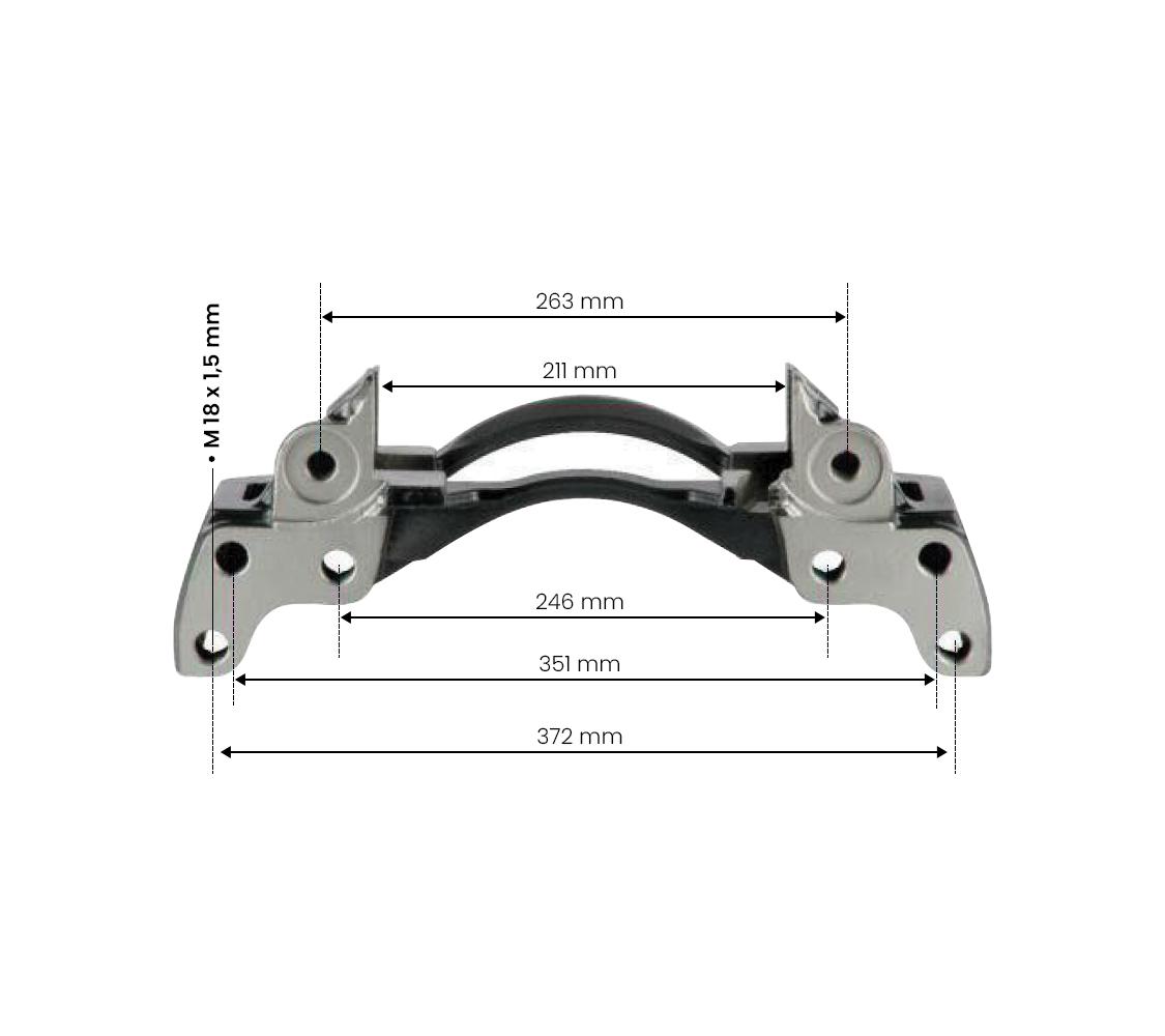 CALIPER CARRIER WABCO PAN19-1+ PLUS SAĞ (TAŞIYICI) resmi