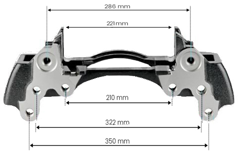 WABCO MERCEDES MAXX22L AROCS ARKA KALİPER KIZAĞI SOL (TAŞIYICI) / 6409157444 resmi