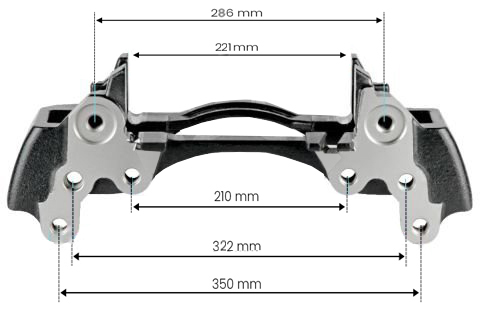 WABCO MERCEDES MAXX22L AROCS ARKA KALİPER KIZAĞI SAĞ (TAŞIYICI) / 6409157454 resmi