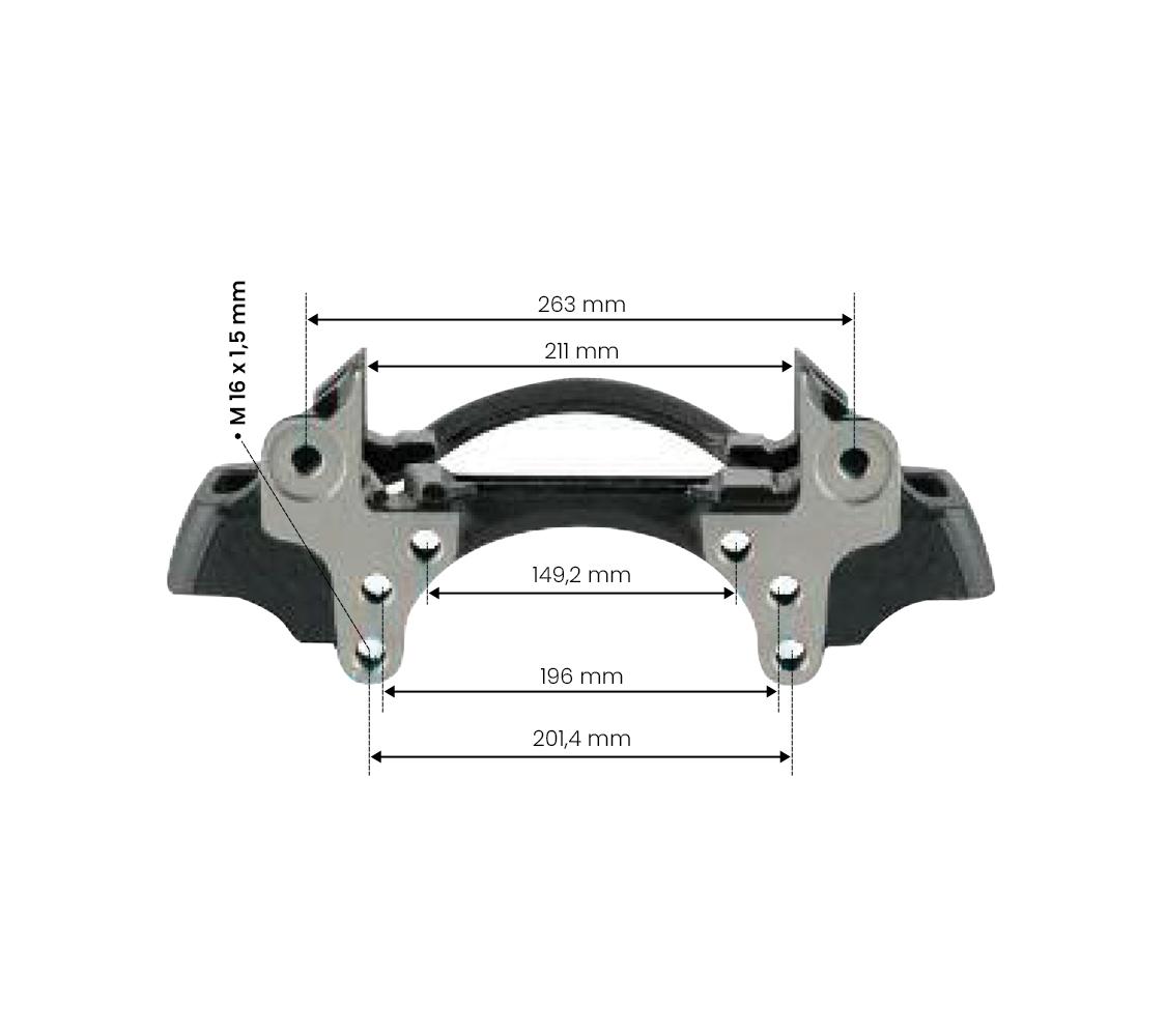WABCO CALIPER CARRIER PAN19-1+ PLUS L SOL (TAŞIYICI) resmi
