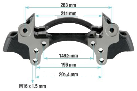 WABCO CALIPER CARRIER PAN19-1+ PLUS R SAĞ (TAŞIYICI) resmi