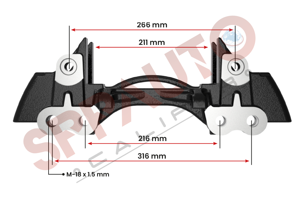 K-3900 - Kaliper Taşıyıcı Kızak - 22.5 resmi