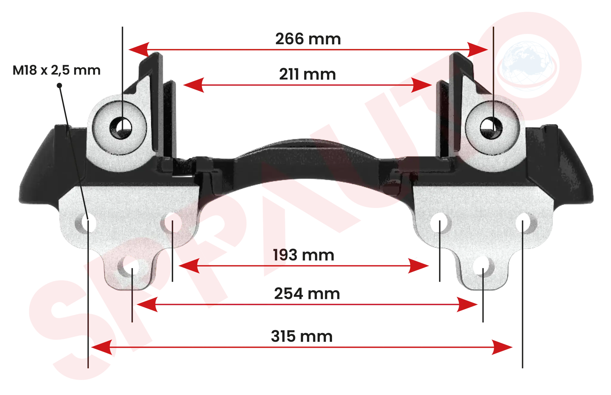 W-5998 - Kaliper Taşıyıcı resmi